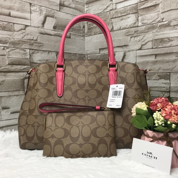 👜COACH SET🌺SAGE CARRYALL& WRISTLET - Picture 2 of 8